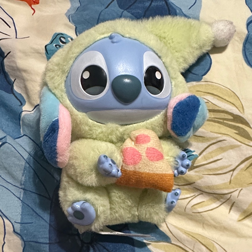 Disney Stitch Plush Toy - Light Green and Blue